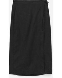 ARKET - Linen Wrap Skirt - Lyst
