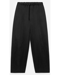 ARKET - Drawstring Satin Trousers - Lyst