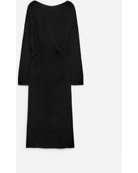 ARKET - Draped Wool Dress - Lyst