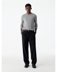 ARKET - Wide Flannel Trousers - Lyst