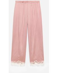 ARKET - Silk Stretch Trousers - Lyst