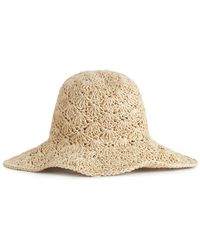 ARKET - Crochet Straw Hat - Lyst