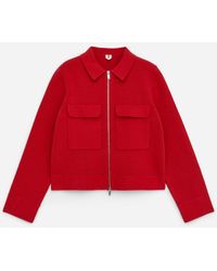 ARKET - Knitted Cotton Jacket - Lyst