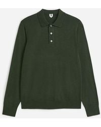 ARKET - Merino Polo Jumper - Lyst