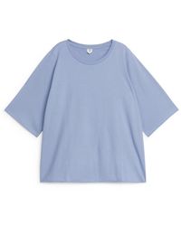 ARKET - Elegant Fallendes T-Shirt Aus Baumwolle - Lyst