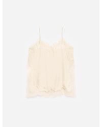 ARKET - Lace-Detail Strap Top - Lyst