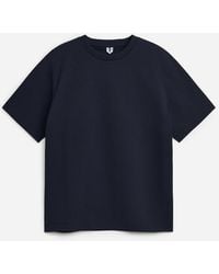 ARKET - Boxy Interlock T-Shirt - Lyst