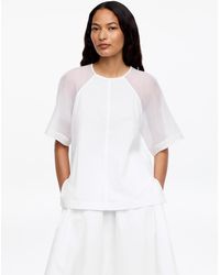 ARKET - Cotton-Silk Top - Lyst