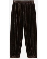 ARKET - Fluid Velvet Trousers - Lyst