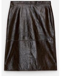 ARKET - Naplak Leather Skirt - Lyst
