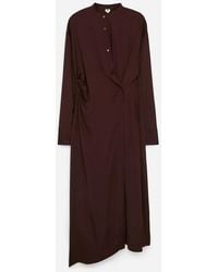ARKET - Midi Drape Dress - Lyst