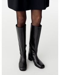 ARKET - Knee-High Leather Boots - Lyst