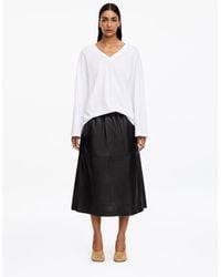 ARKET - Pull-On Leather Skirt - Lyst