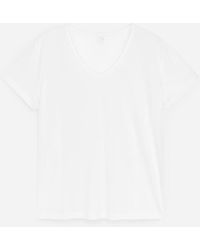 ARKET - Scoop-Neck T-Shirt - Lyst