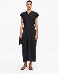 ARKET - Draped Midi Dress - Lyst