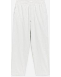 ARKET - Loose Cotton Linen Trousers - Lyst