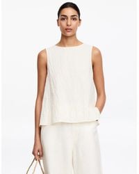 ARKET - Sleeveless Seersucker Top - Lyst