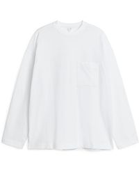 ARKET - Mercerised Long-sleeve T-shirt - Lyst
