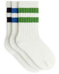 ARKET - Rib Knit Socks Set Of 3 - Lyst