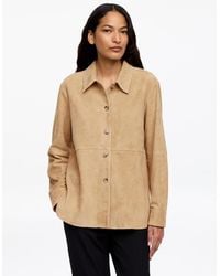 ARKET - Suede Shirt - Lyst