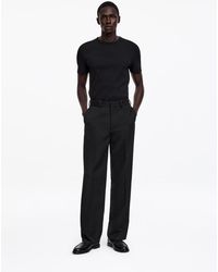 ARKET - Wide Tailored Wool Trousers - Lyst