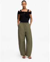 ARKET - Barrel-Leg Cotton Trousers - Lyst