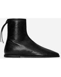 ARKET - Leather Sock Boots - Lyst
