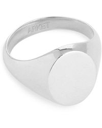 ARKET - Sterling Silver Signet Ring - Lyst