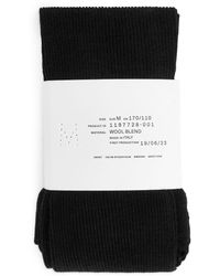 ARKET - Ribbed Wool-blend Tights - Lyst
