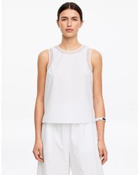 ARKET - Organza-Trim Tank Top - Lyst