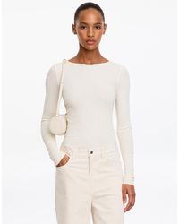 ARKET - Sheer Rib Long-Sleeve Top - Lyst