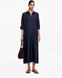 ARKET - Silk Twill Shirt Dress - Lyst
