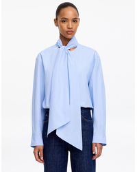 ARKET - Pima Cotton Scarf Blouse - Lyst