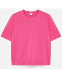 ARKET - Knitted Short-Sleeved Top - Lyst