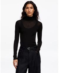 ARKET - Roll-Neck Wool Top - Lyst