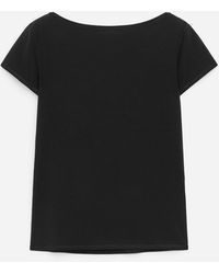 ARKET - Boat-Neck Stretch T-Shirt - Lyst