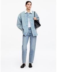 ARKET - Corduroy-Collar Denim Jacket - Lyst
