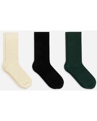 ARKET - Supima Cotton Rib Socks Set Of 3 Pairs - Lyst