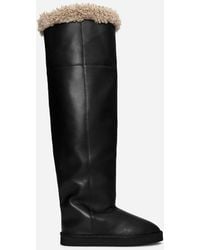 ARKET - Over-The-Knee Leather Boots - Lyst