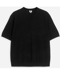 ARKET - Knitted Merino Wool T-Shirt - Lyst