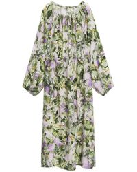 ARKET - Slow Flowers Cupro Dress - Lyst