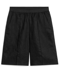 ARKET - Knee-length Linen Shorts - Lyst