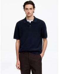 ARKET - Knitted Cotton Polo Shirt - Lyst