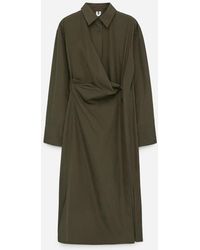 ARKET - Midi Wrap Dress - Lyst