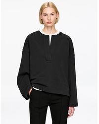 ARKET - Open-Placket Sweatshirt - Lyst