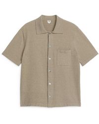 ARKET - Button-up Polo Shirt - Lyst