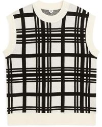 ARKET - Jacquard Knitted Wool Vest - Lyst