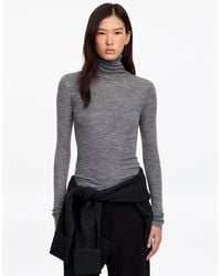 ARKET - Roll-Neck Wool Top - Lyst