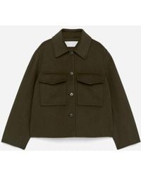 ARKET - Double-Face Wool Overshirt - Lyst