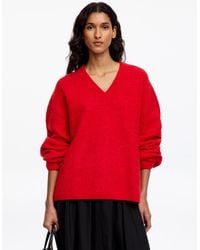 ARKET - Alpaca-Wool Blend V-Neck Jumper - Lyst